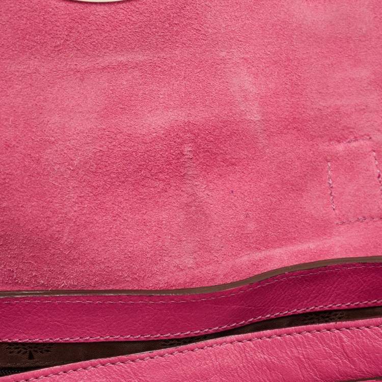 Pre Owned Mulberry Pink Leather Alexa Satchel