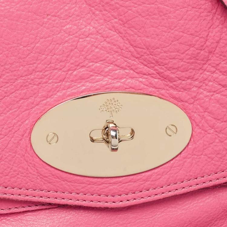Pre Owned Mulberry Pink Leather Alexa Satchel