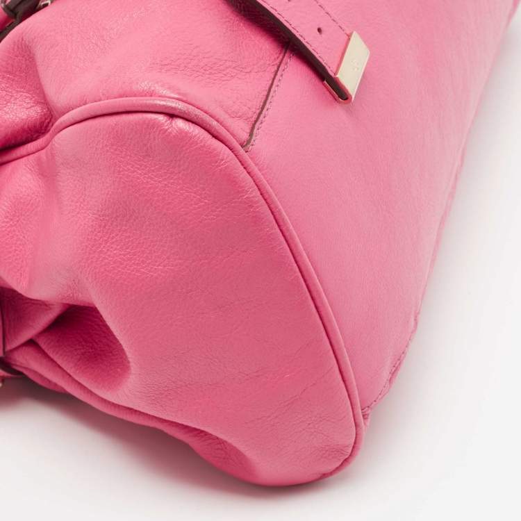 Pre Owned Mulberry Pink Leather Alexa Satchel
