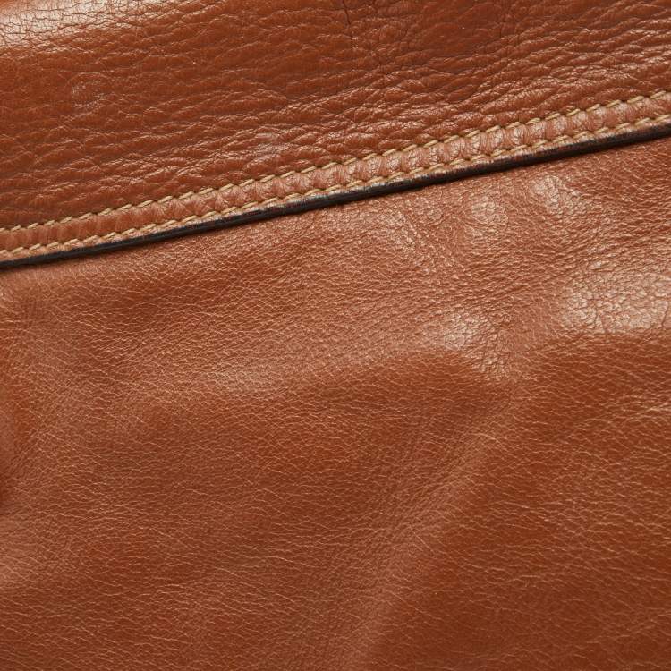 Pre Owned Mulberry Brown Leather Bayswater Top Handle Bag