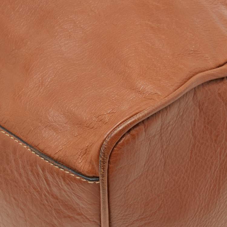 Pre Owned Mulberry Brown Leather Bayswater Top Handle Bag