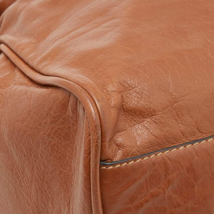 Pre Owned Mulberry Brown Leather Bayswater Top Handle Bag