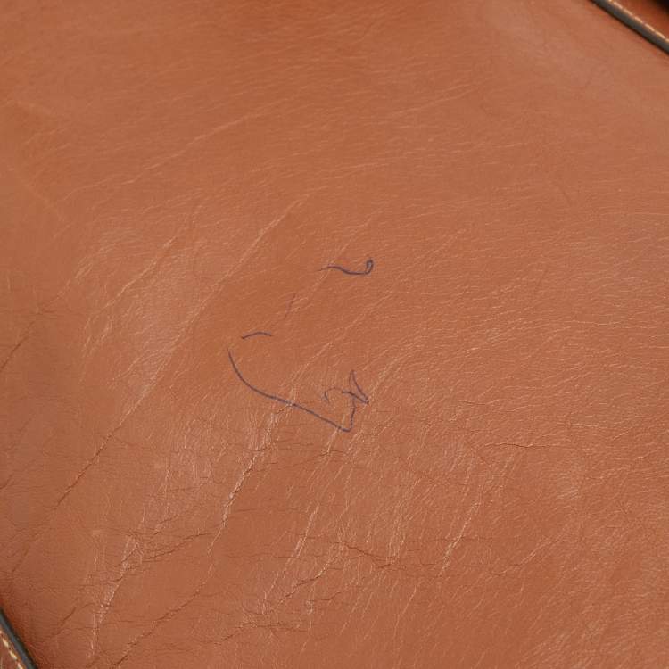 Pre Owned Mulberry Brown Leather Bayswater Top Handle Bag