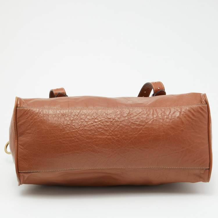Pre Owned Mulberry Brown Leather Bayswater Top Handle Bag