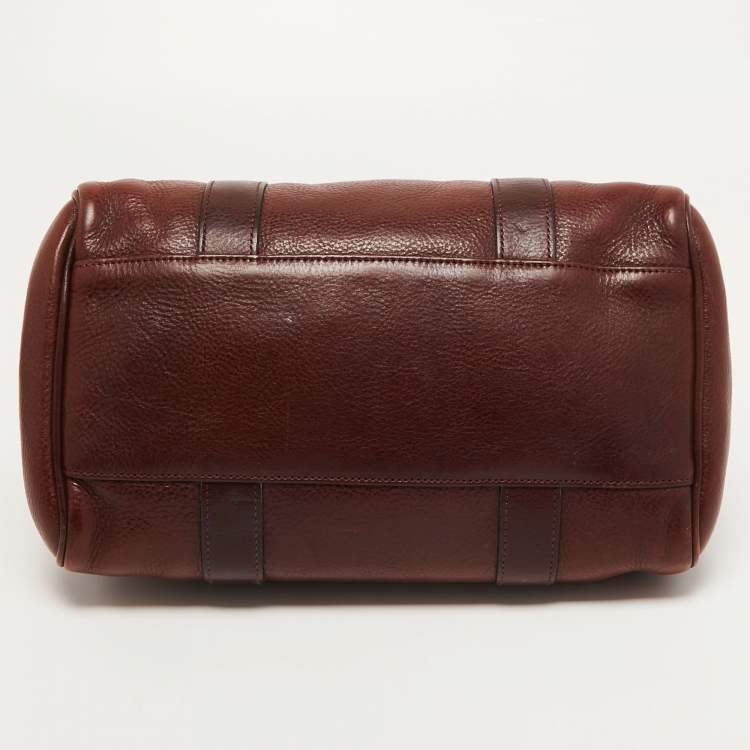 Pre Owned Mulberry Brown Leather Small Bayswater Satchel