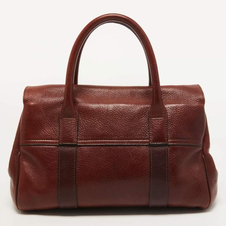 Pre Owned Mulberry Brown Leather Small Bayswater Satchel