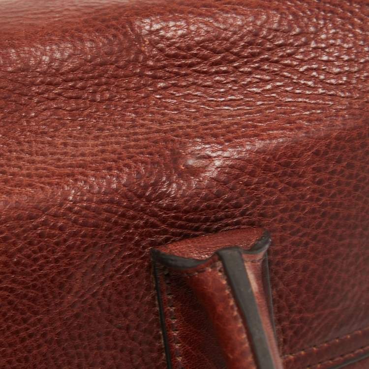 Pre Owned Mulberry Brown Leather Small Bayswater Satchel
