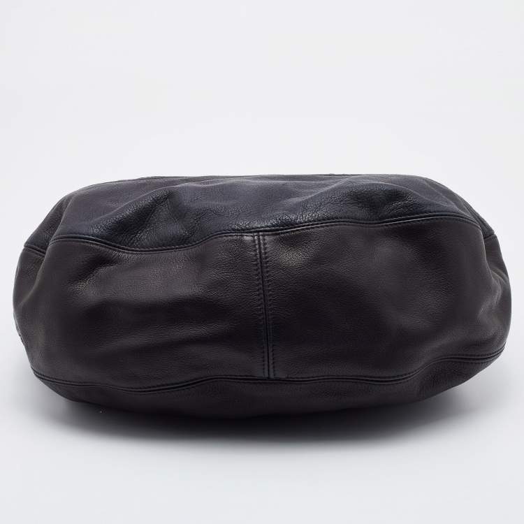 Pre Owned Mulberry Black Leather Hobo