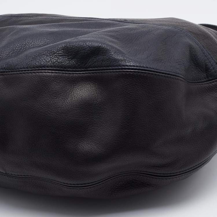 Pre Owned Mulberry Black Leather Hobo