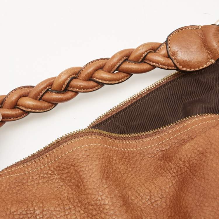 Pre Owned Mulberry Brown Leather Large Daria Hobo