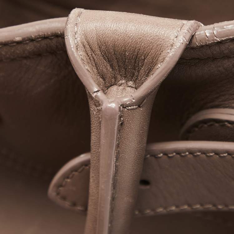 Pre Owned Mulberry Grey Leather Bayswater Tote