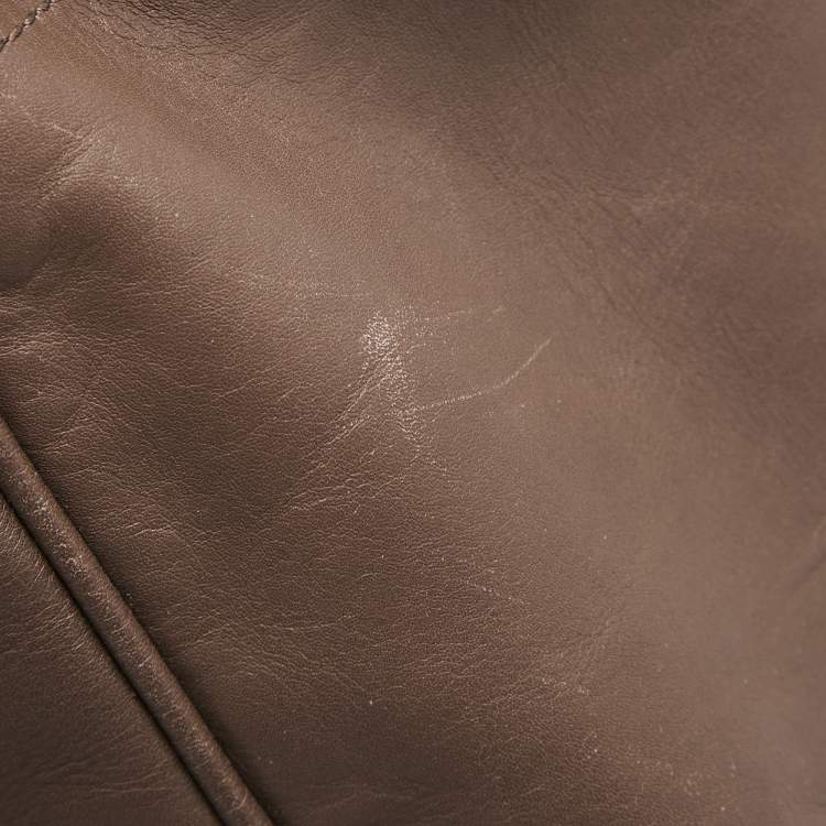 Pre Owned Mulberry Grey Leather Bayswater Tote