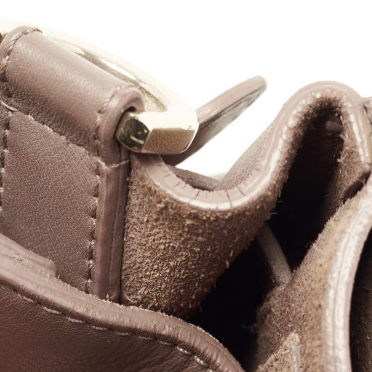 Pre Owned Mulberry Dark Beige Leather Mini Cara Delevingne Backpack