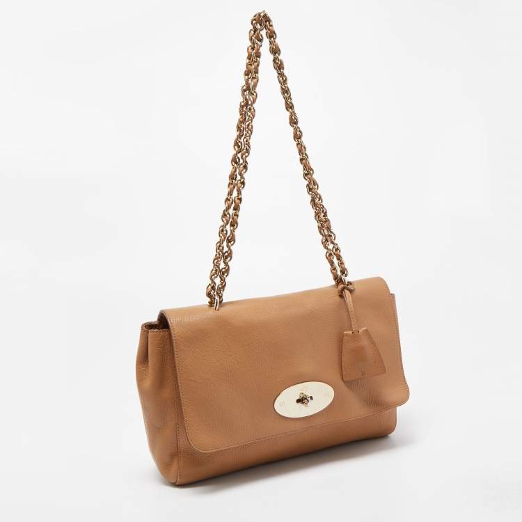 Pre Owned Mulberry Tan Leather Medium Lily Shoulder Bag