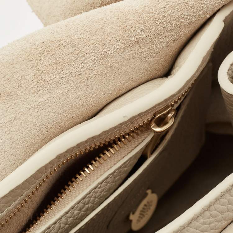 Pre Owned Mulberry Off White Leather Bayswater Satchel