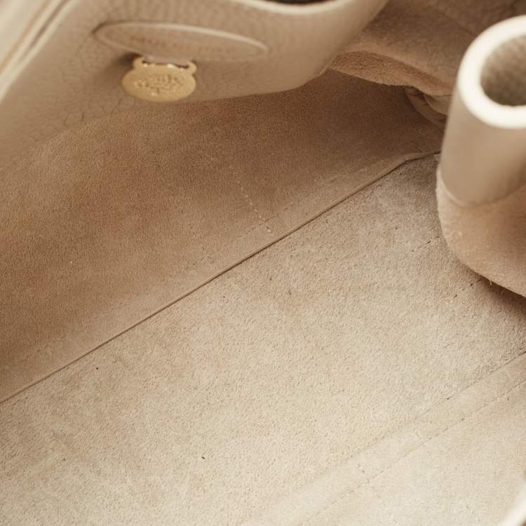 Pre Owned Mulberry Off White Leather Bayswater Satchel