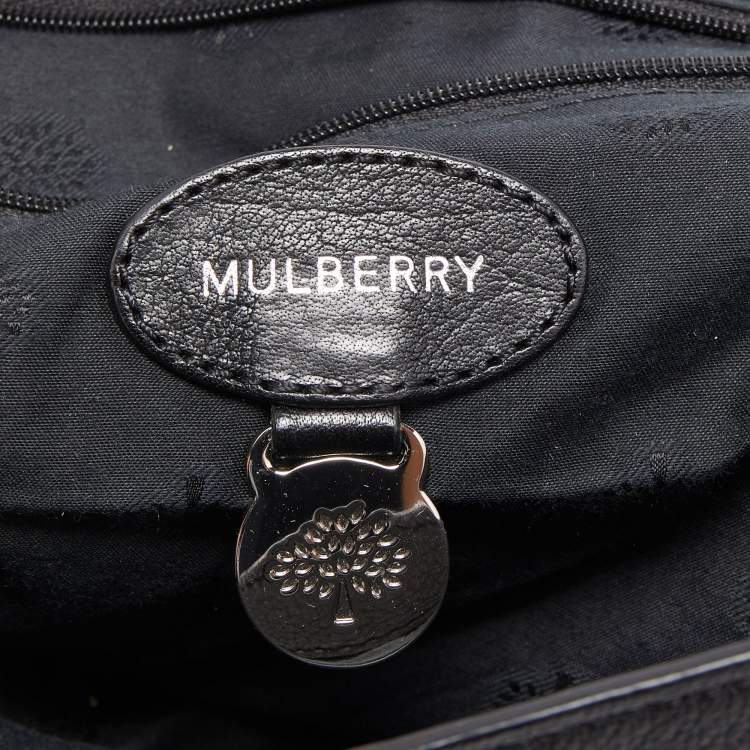 Pre Owned Mulberry Black Leather Alexa Satchel