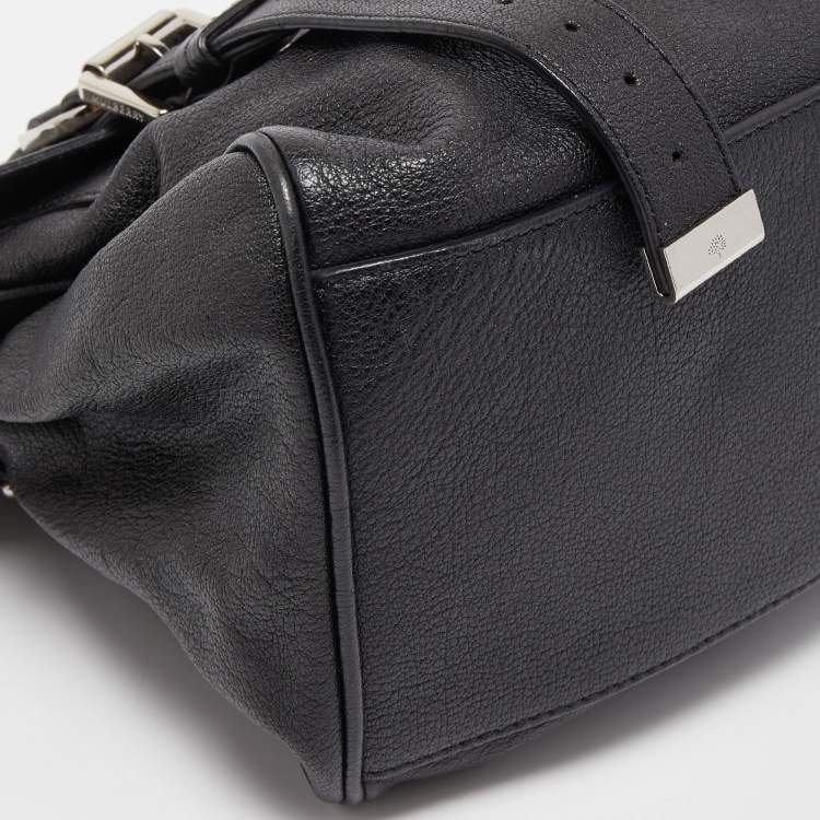 Pre Owned Mulberry Black Leather Alexa Satchel