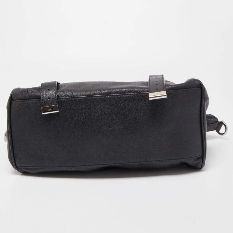 Pre Owned Mulberry Black Leather Alexa Satchel