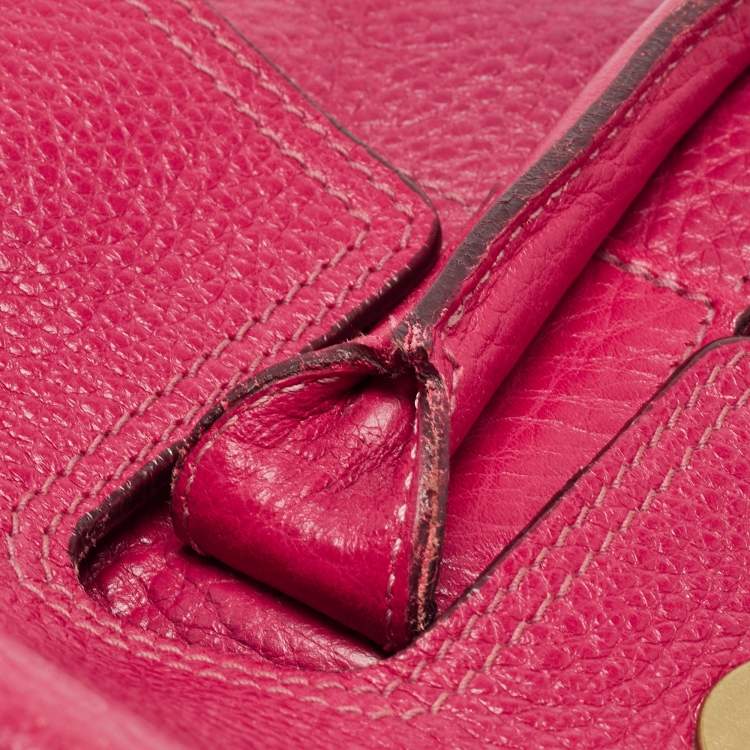 Pre Owned Mulberry Pink/Purple Ombre Leather Bayswater Satchel
