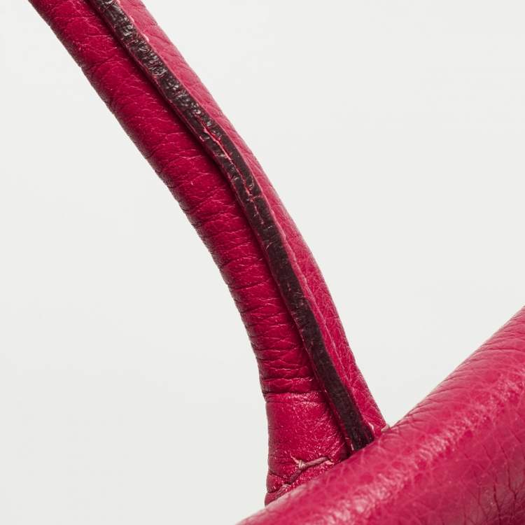 Pre Owned Mulberry Pink/Purple Ombre Leather Bayswater Satchel