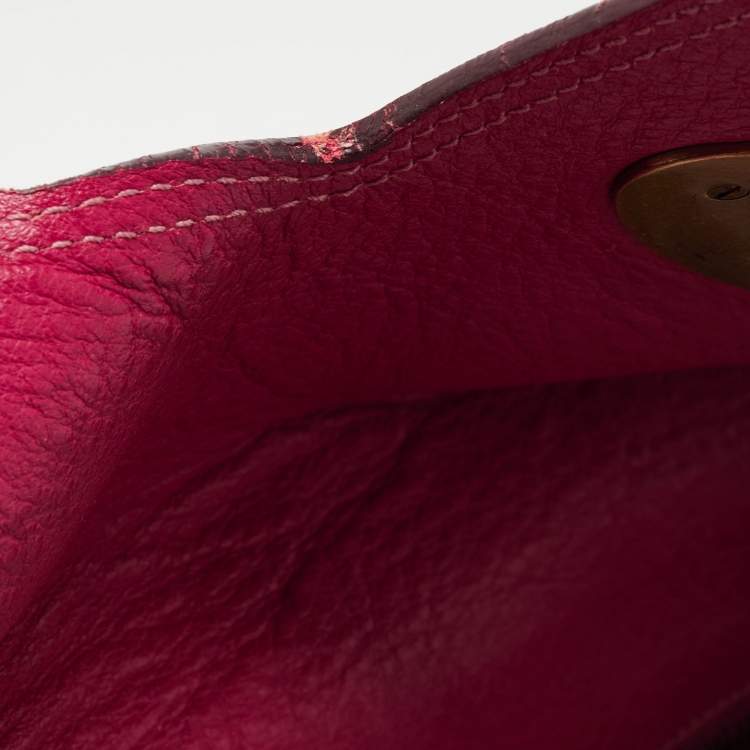 Pre Owned Mulberry Pink/Purple Ombre Leather Bayswater Satchel