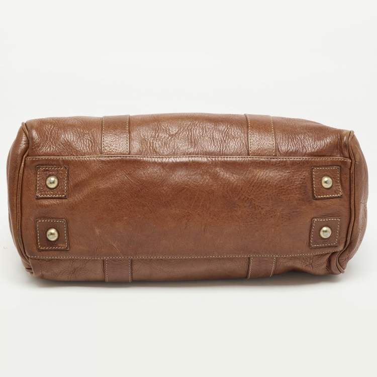 Pre Owned Mulberry Brown Leather Bayswater Satchel