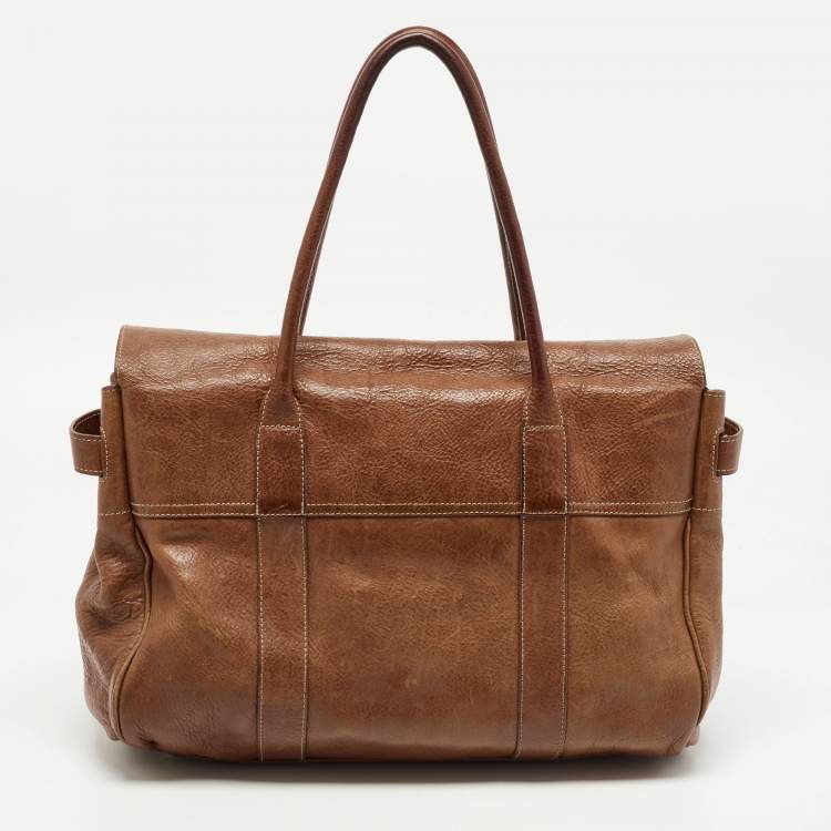Pre Owned Mulberry Brown Leather Bayswater Satchel