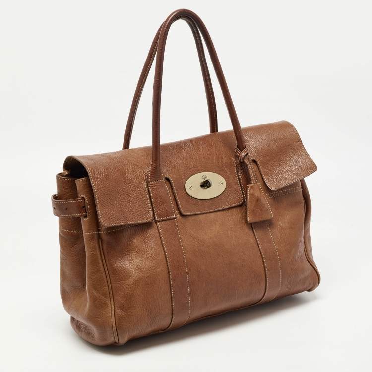Pre Owned Mulberry Brown Leather Bayswater Satchel