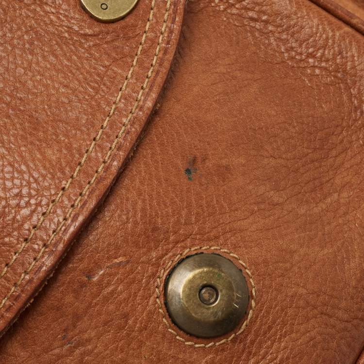 Pre Owned Mulberry Brown Leather Emmy Darwin Satchel