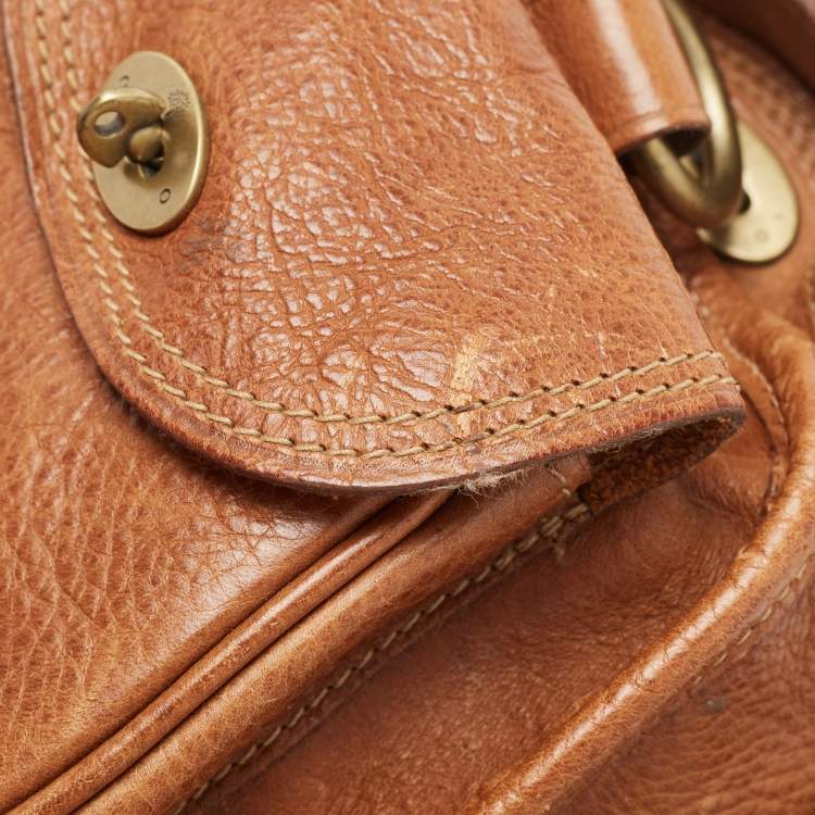 Pre Owned Mulberry Brown Leather Emmy Darwin Satchel