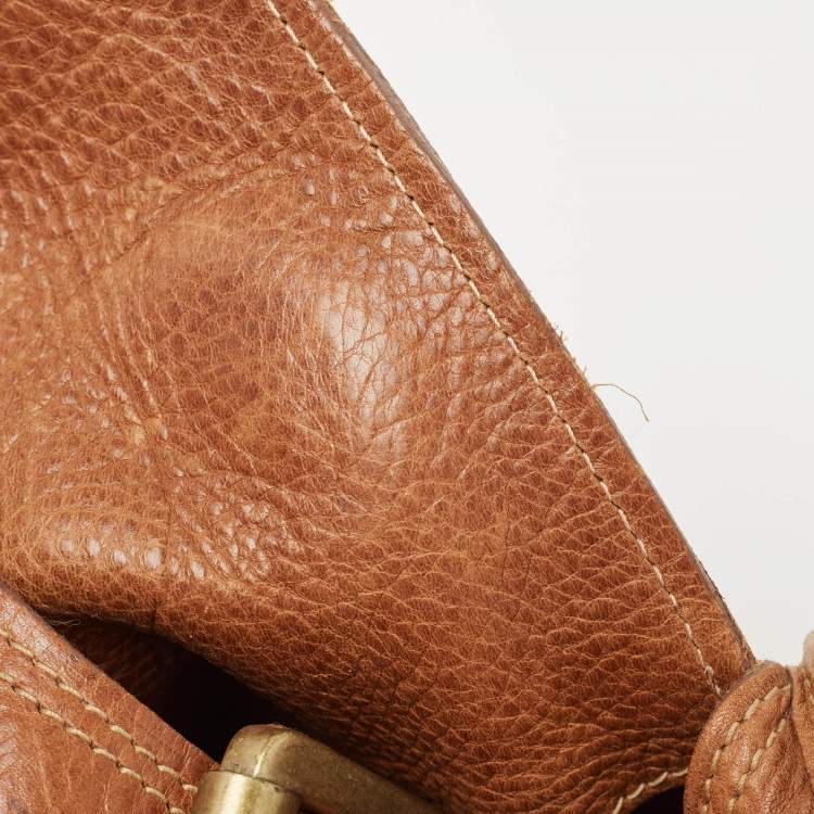 Pre Owned Mulberry Brown Leather Emmy Darwin Satchel