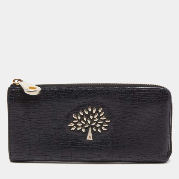 Mulberry Black Mila Zip Wallet