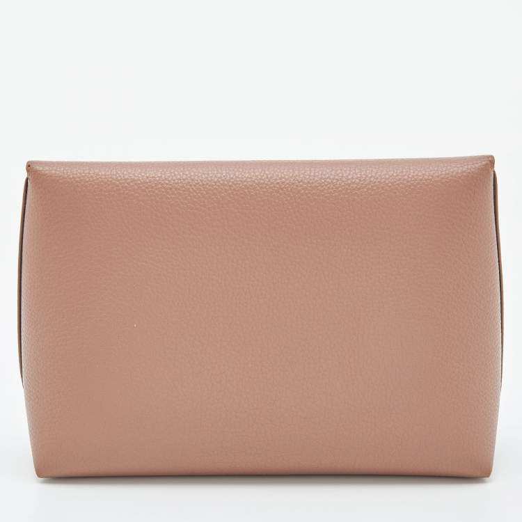 Pre Owned Mulberry Old Rose Leather Darley Cosmetic Pouch