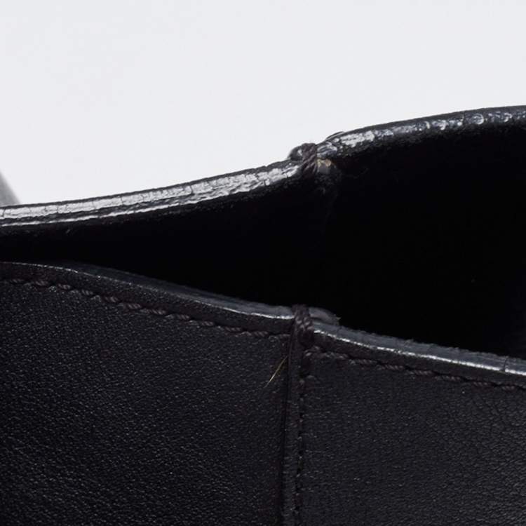 Pre Owned Mulberry Black Leather Willow Tote