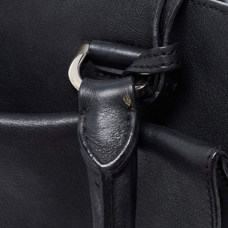Pre Owned Mulberry Black Leather Willow Tote