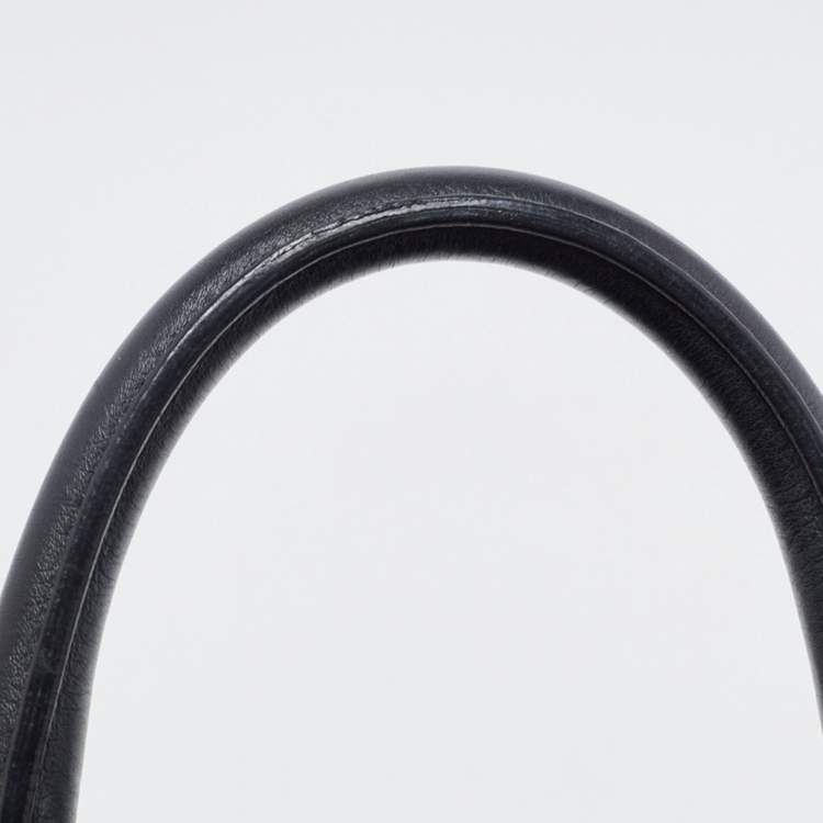 Pre Owned Mulberry Black Leather Willow Tote