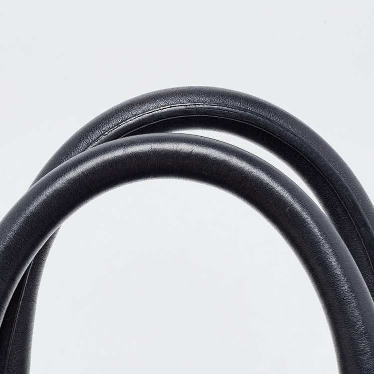 Pre Owned Mulberry Black Leather Willow Tote