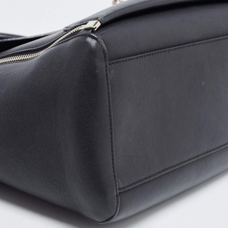 Pre Owned Mulberry Black Leather Willow Tote