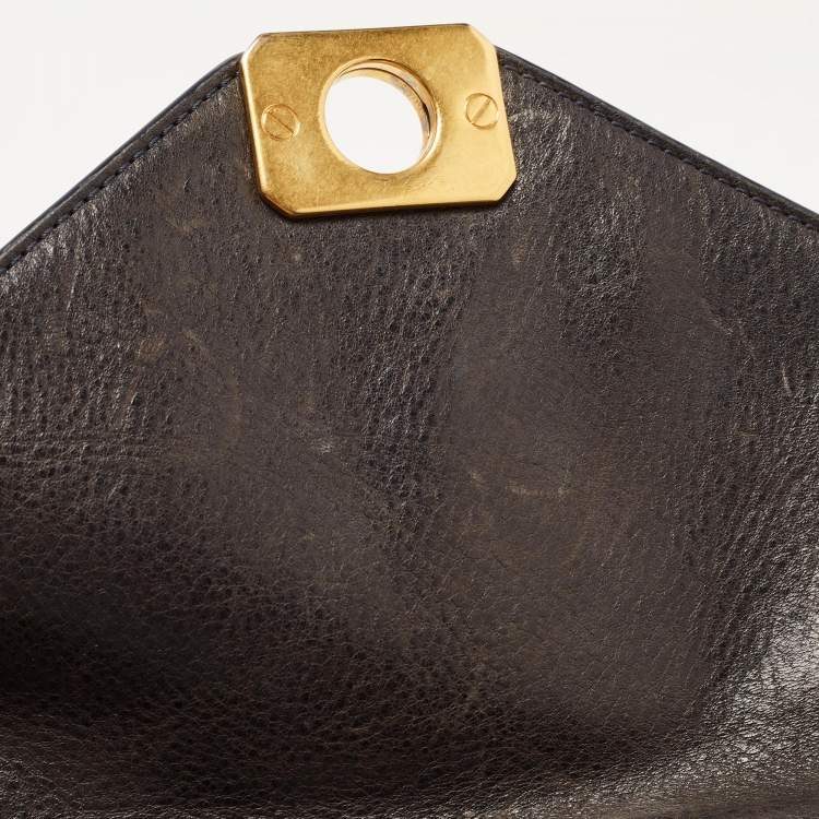 Pre Owned Mulberry Navy Blue/Denim and Leather Delphie Duo Flap Shoulder Bag