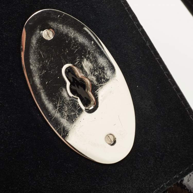 Pre Owned Mulberry Black Patent Leather Bayswater Satchel