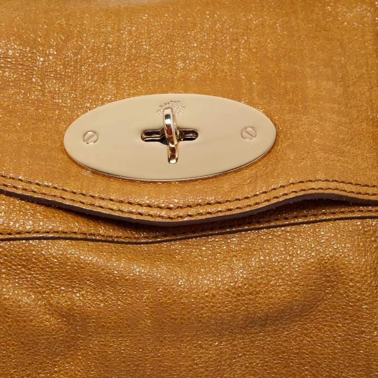 Pre Owned Mulberry Tan Glossy Leather Alexa Bag