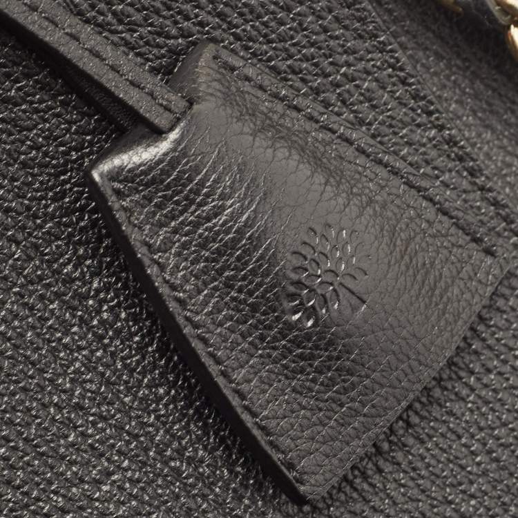 Pre Owned Mulberry Black Leather Medium Lily Shoulder Bag