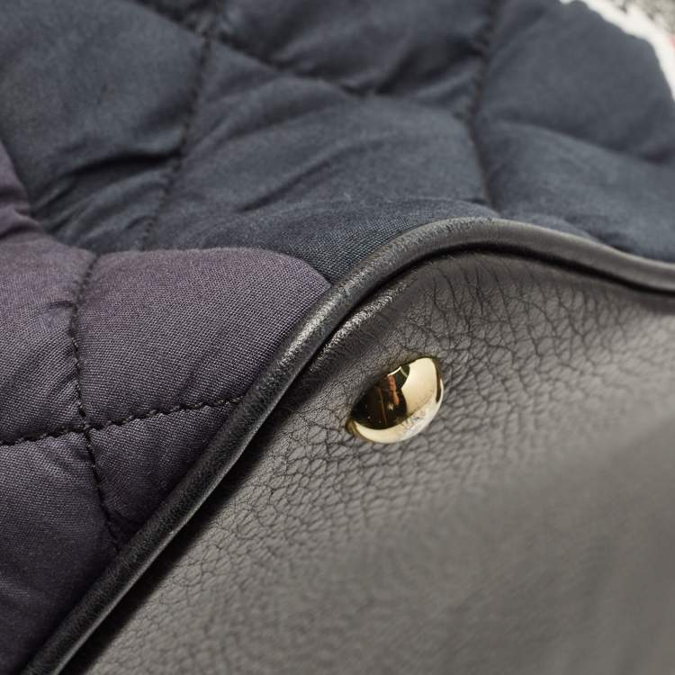 Pre Owned Mulberry Black/Multicolor Quilted Fabric Julie Verhoeven Tote