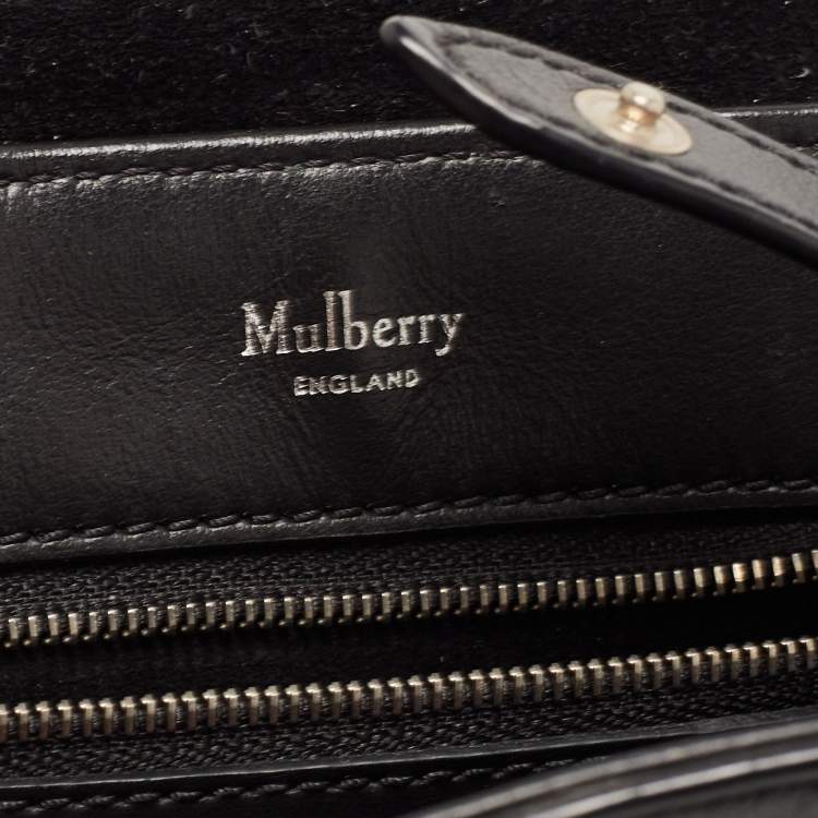 Pre Owned Mulberry Black Quilted Leather Mini Bayswater Backpack