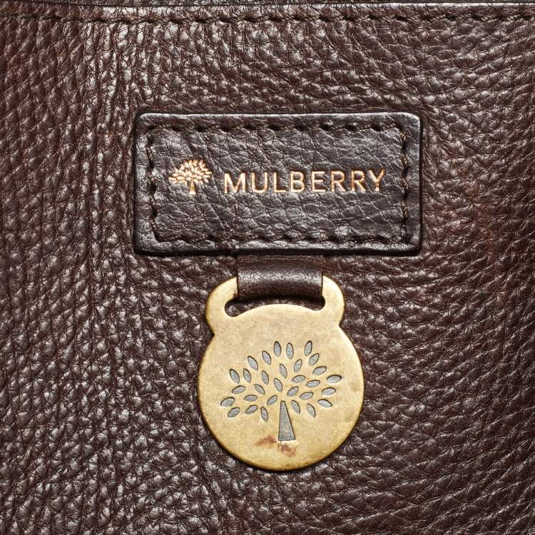Pre Owned Mulberry Purple Python Bayswater Satchel
