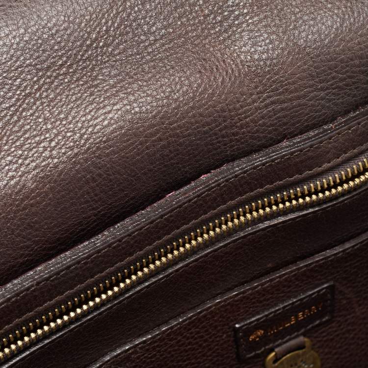 Pre Owned Mulberry Purple Python Bayswater Satchel