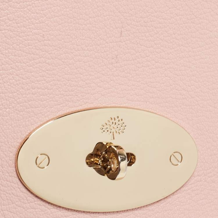 Pre Owned Mulberry Pink Leather Small Lily Shoulder Bag