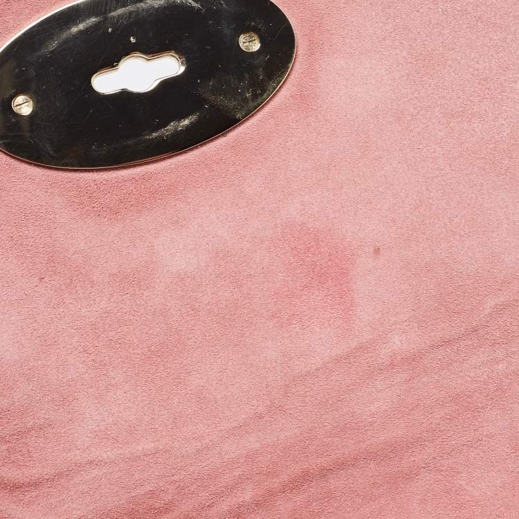 Pre Owned Mulberry Pink Leather Small Lily Shoulder Bag