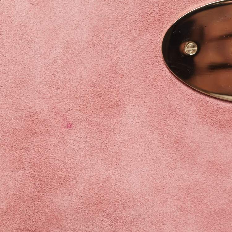 Pre Owned Mulberry Pink Leather Small Lily Shoulder Bag